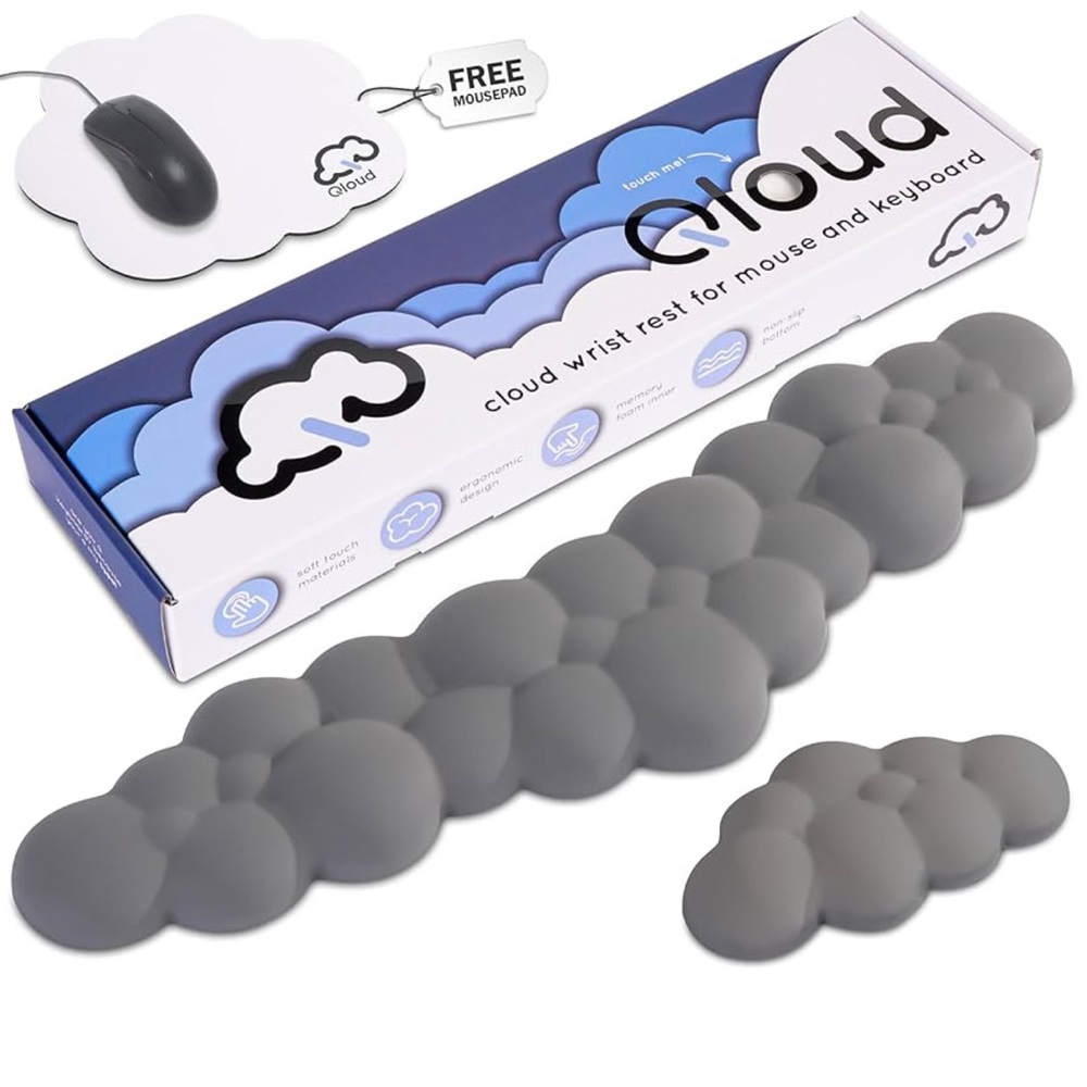 Cloud Wrist Rest for Mouse and Keyboard